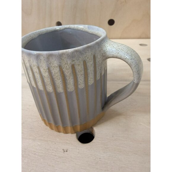 Serrv International Himalayan Ridge Ceramic Mug Nepal Hand Thrown Shaped Cup - Picture 9 of 9